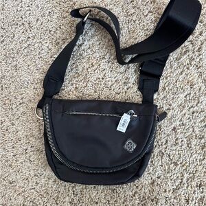 Kendra Scott Black Crossbody Bag with Silver Accents